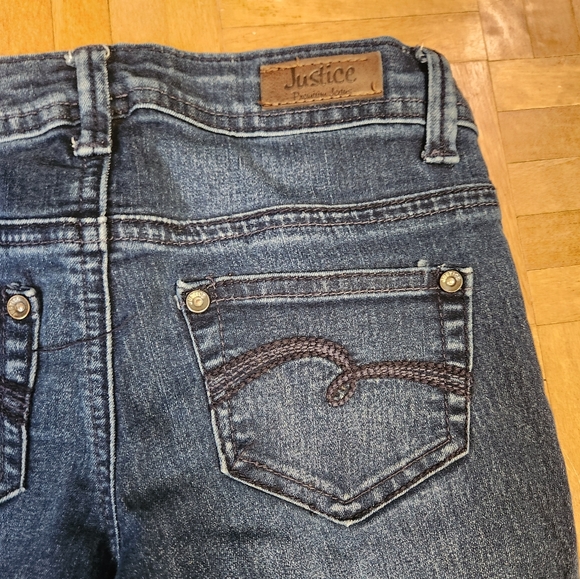 Girls Justice premium jeans simply low flare 7R - Picture 6 of 7
